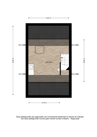 Floorplan - Lauweriksplein 29, 7425 AW Deventer